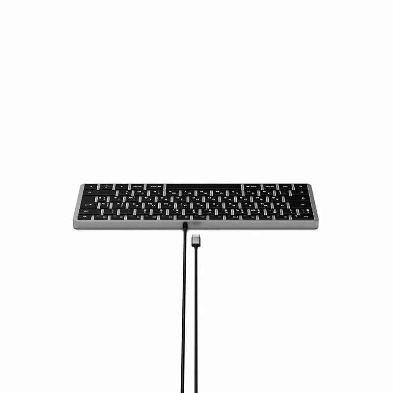 Клавиатура Satechi Slim W1 USB-C Wired Keyboard-RU, серый космос