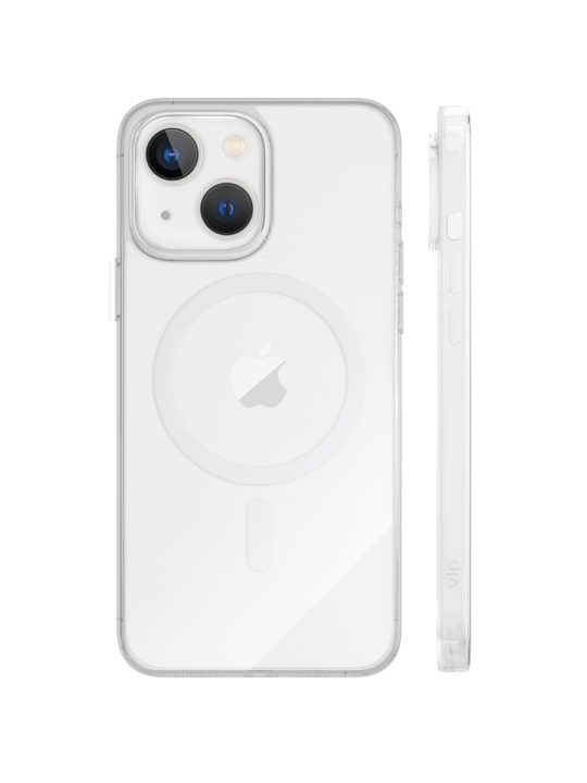 Чехол защитный VLP Crystal case с MagSafe для iPhone 14 Plus, прозрачный