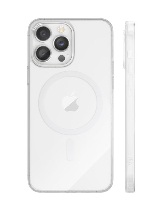 Чехол защитный VLP Crystal case с MagSafe для iPhone 14 Pro, прозрачный