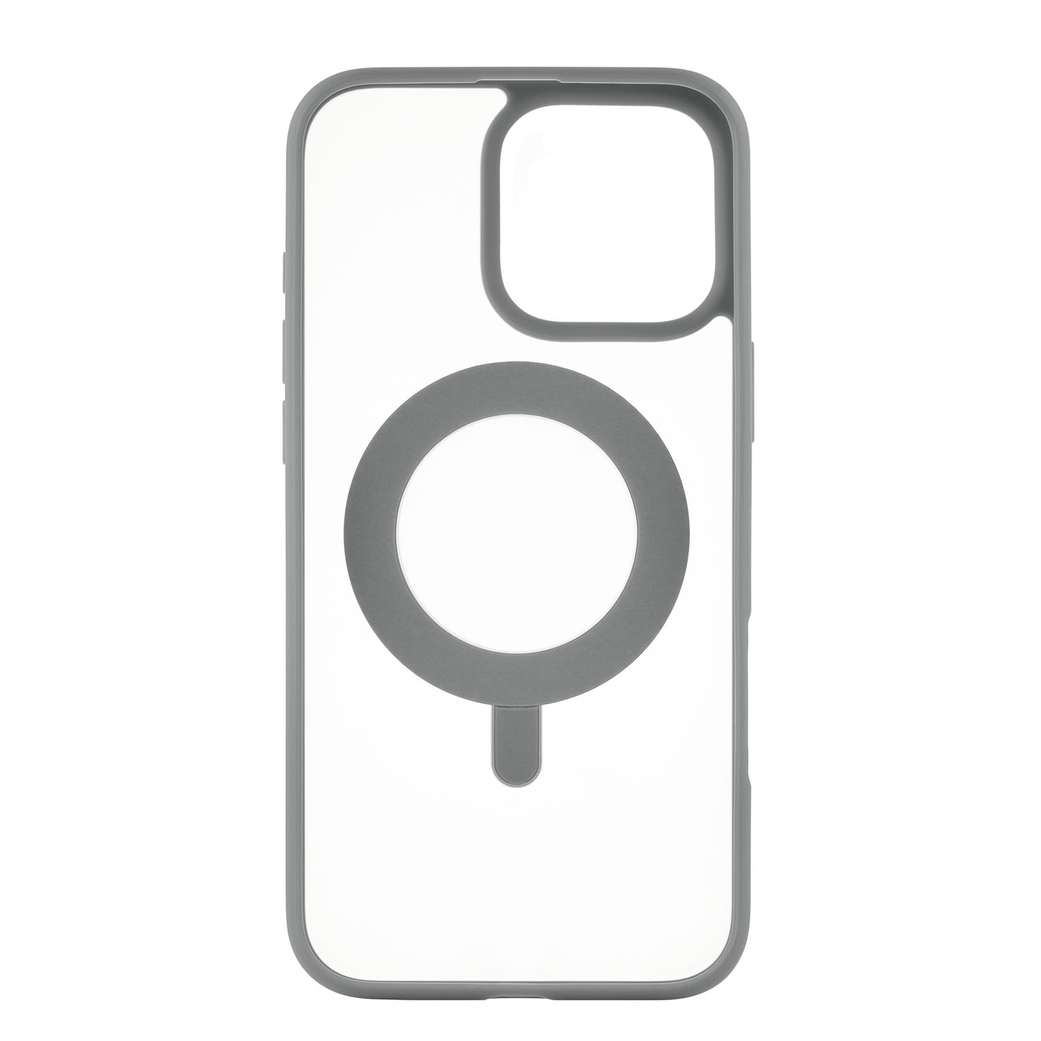 Чехол защитный uBear Clip 360 Mag Case для iPhone 16 Pro Max, с магнитной подставкой, серый
