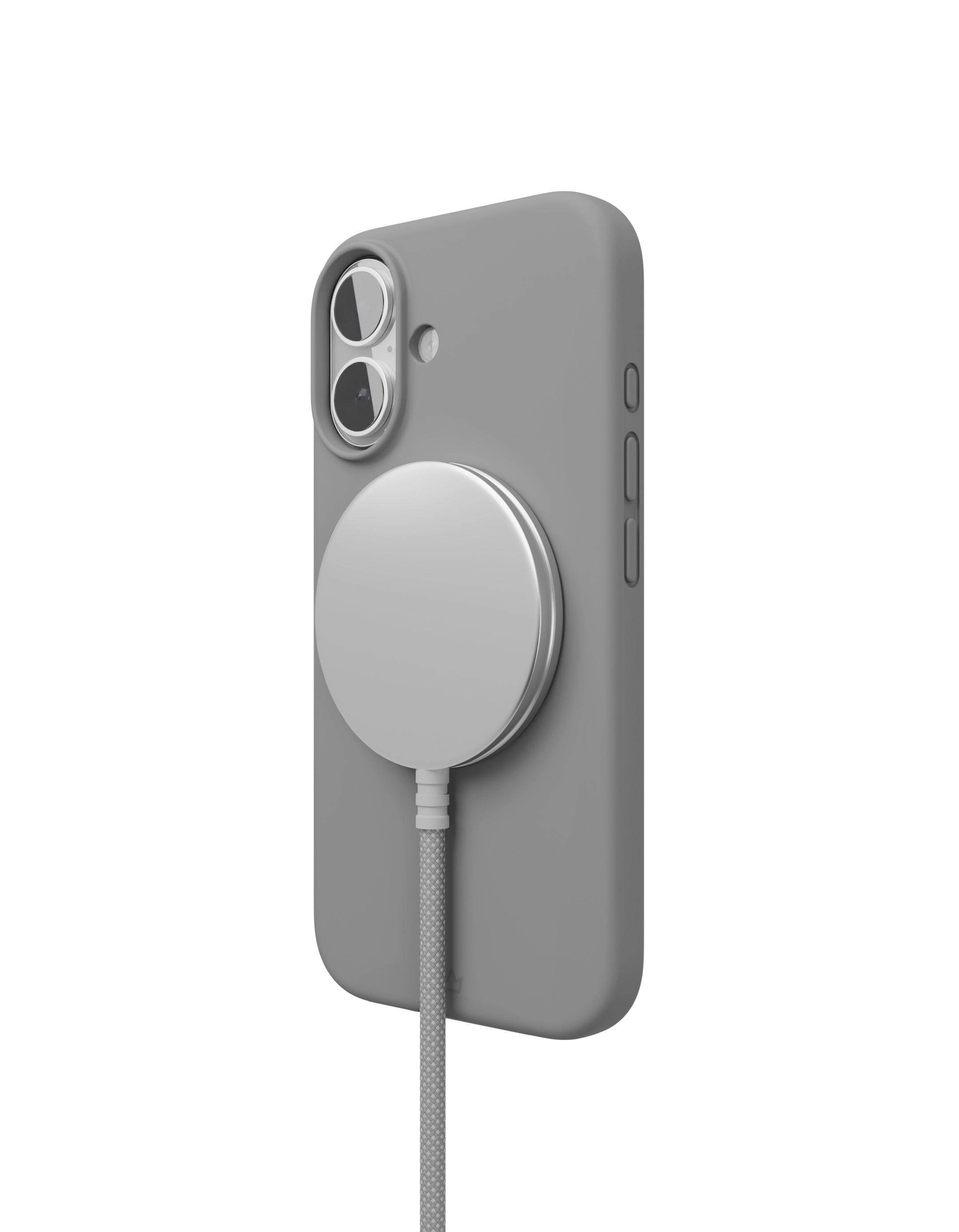 Чехол защитный VLP Aster Case с MagSafe для iPhone 16, серый