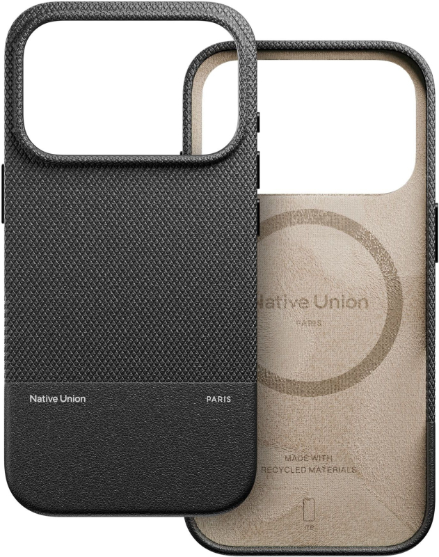 Фото Чехол Native Union Paris (Re)Classic Case для iPhone 17 Pro Черный На фото изображено Чехол Native Union Paris (Re)Classic Case для iPhone 17 Pro Черный