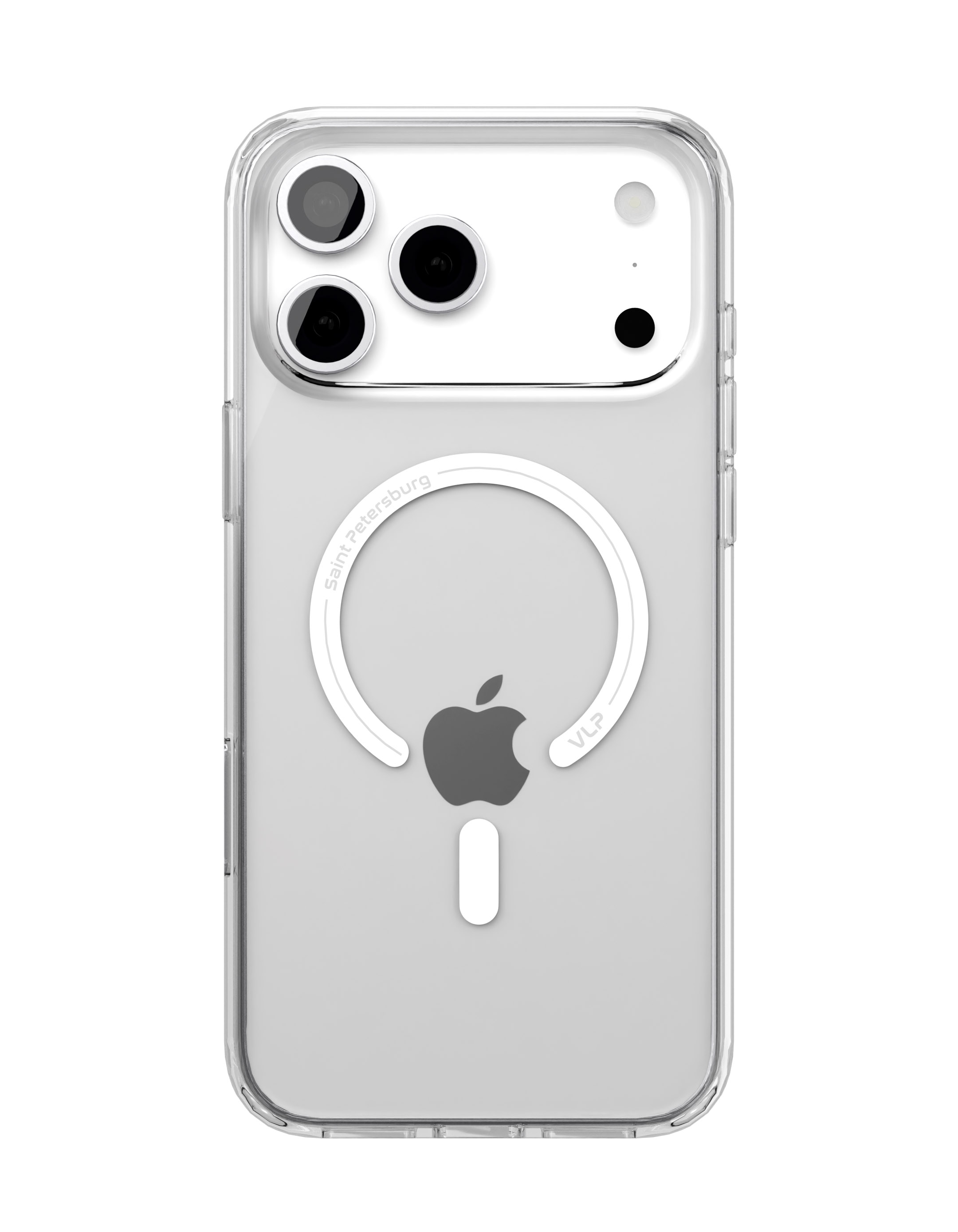 На фото изображено Чехол защитный VLP Diamond Case для iPhone 17 Pro Max, прозрачный