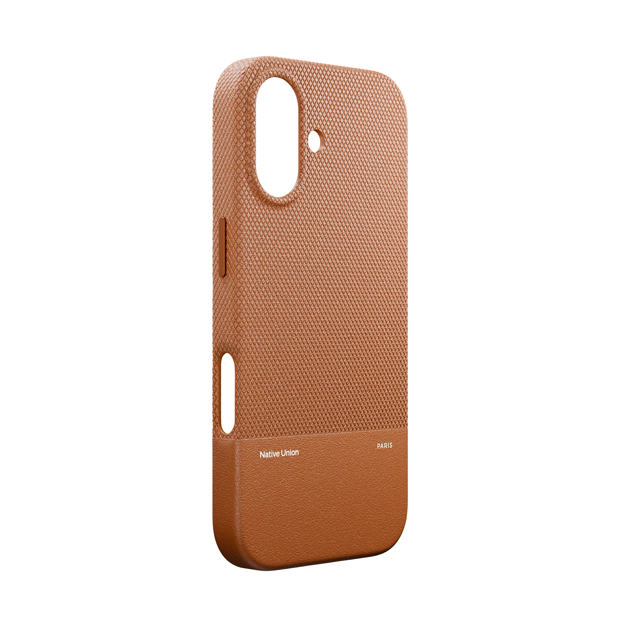 На фото изображено Чехол Native Union Paris (Re)Classic Case для iPhone 17, коричневый
