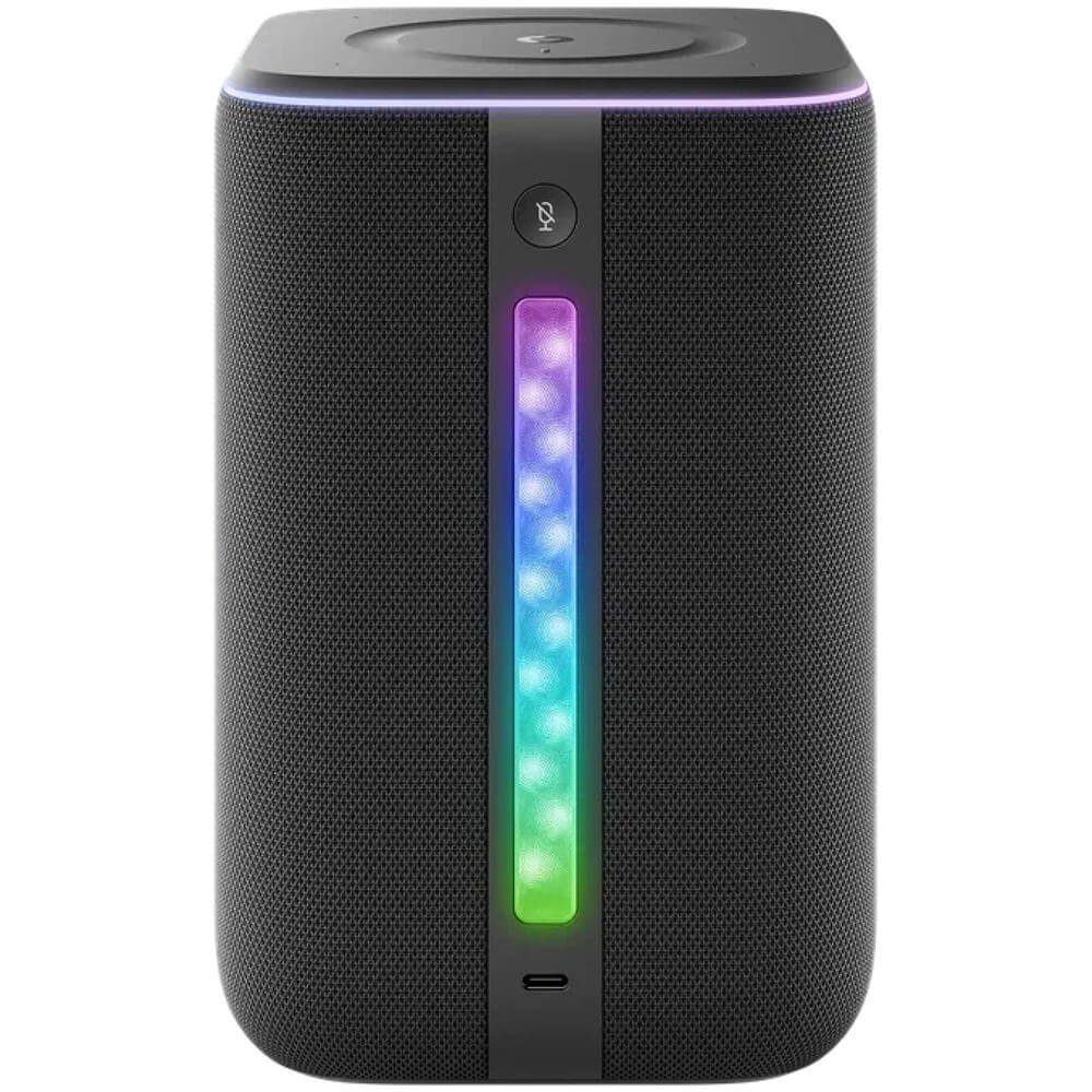 На фото изображено Умная портативная колонка Яндекс Станция 3, чёрный