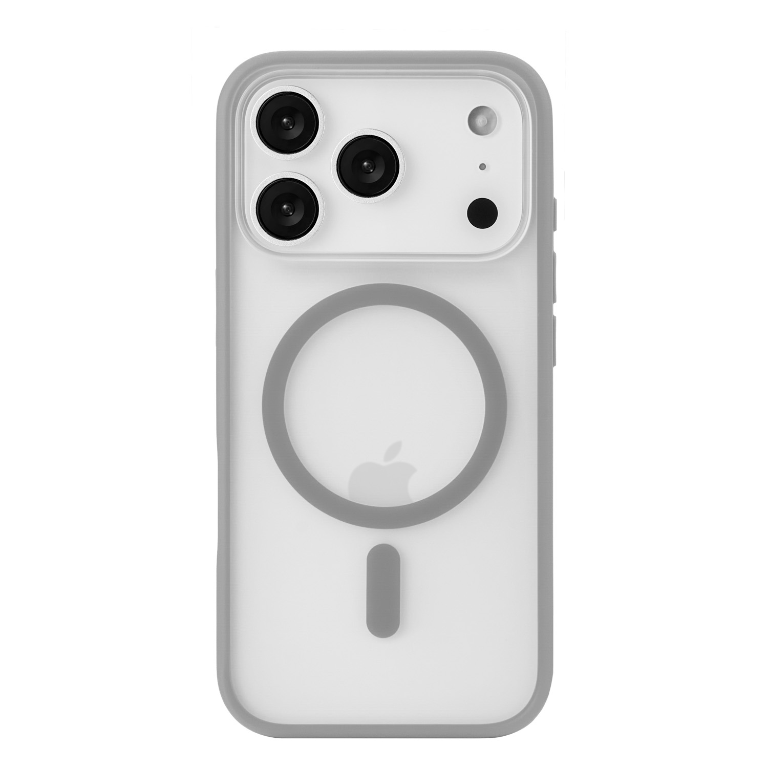 На фото изображено Чехол защитный uBear Cloud Mag Case для iPhone 17 Pro, MagSafe, серый 