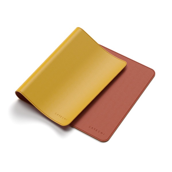 Коврик Satechi Dual Side ECO-Leather Deskmate, желтый/оранжевый Коврик Satechi Dual Side ECO-Leather Deskmate, желтый/оранжевый