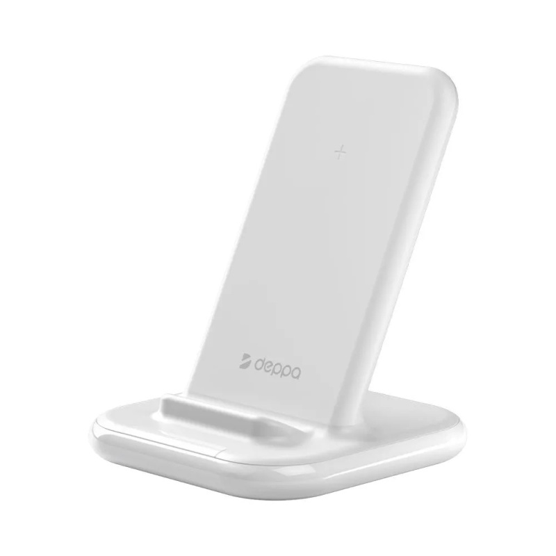 Беспроводное зарядное устройство Deppa QI Fast Charge 15W, белый Беспроводное зарядное устройство Deppa QI Fast Charge 15W, белый