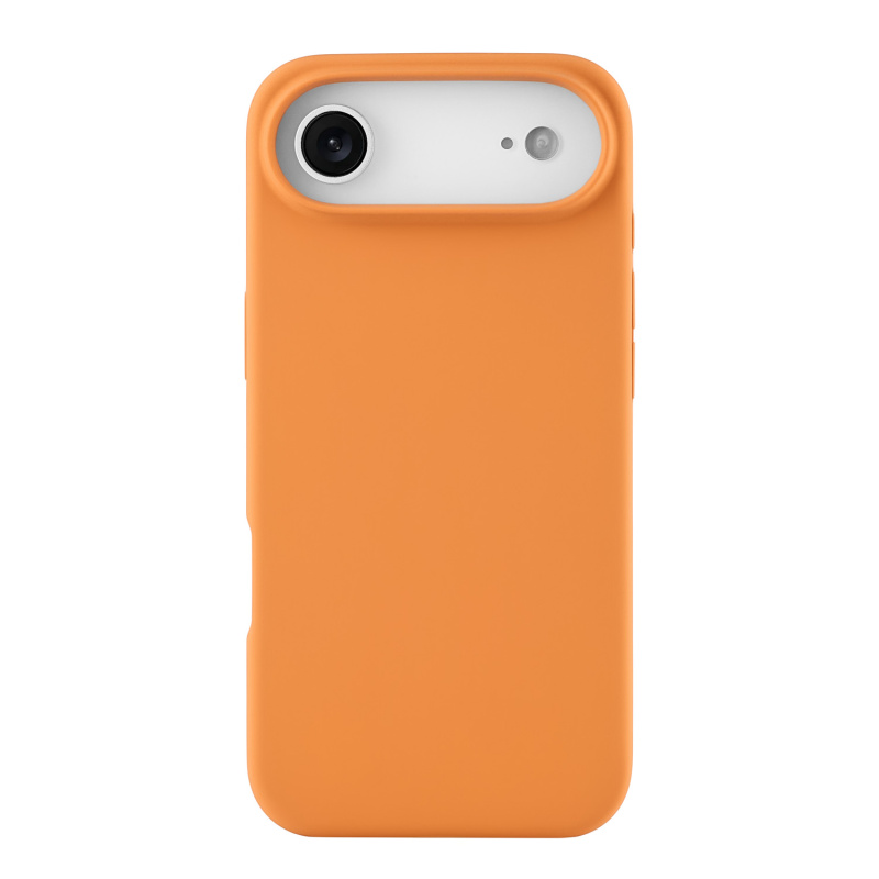 На фото изображено Чехол защитный uBear Touch Mag Case для iPhone 17 Air, MagSafe, оранжевый