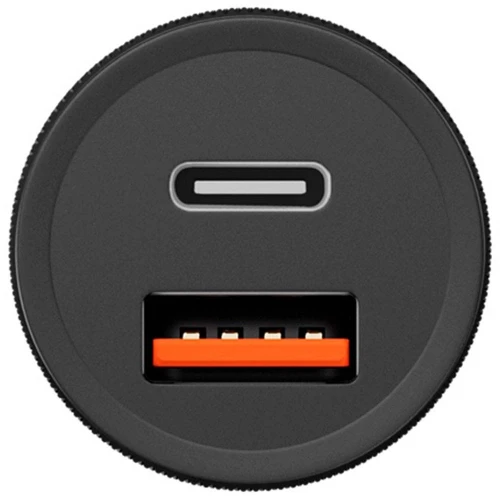 Фото Автомобильное зарядное устройство Uzay 38W USB-C+USB-A, черное На фото изображено Автомобильное зарядное устройство Uzay 38W USB-C+USB-A, черное