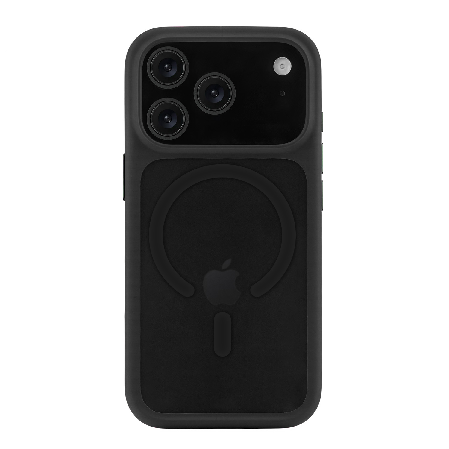 На фото изображено Чехол защитный uBear Shade Case для iPhone 17 Pro, MagSafe, чёрный