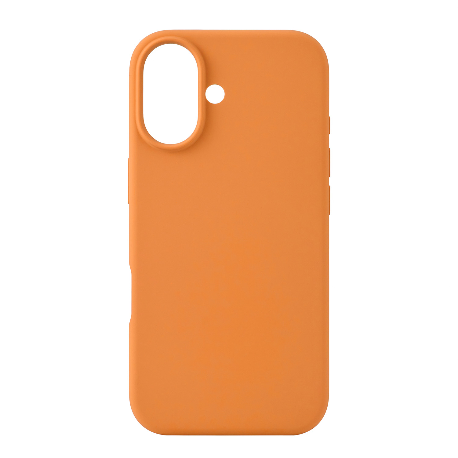 На фото изображено Чехол защитный uBear Touch Mag Case для iPhone 17 MagSafe, оранжевый