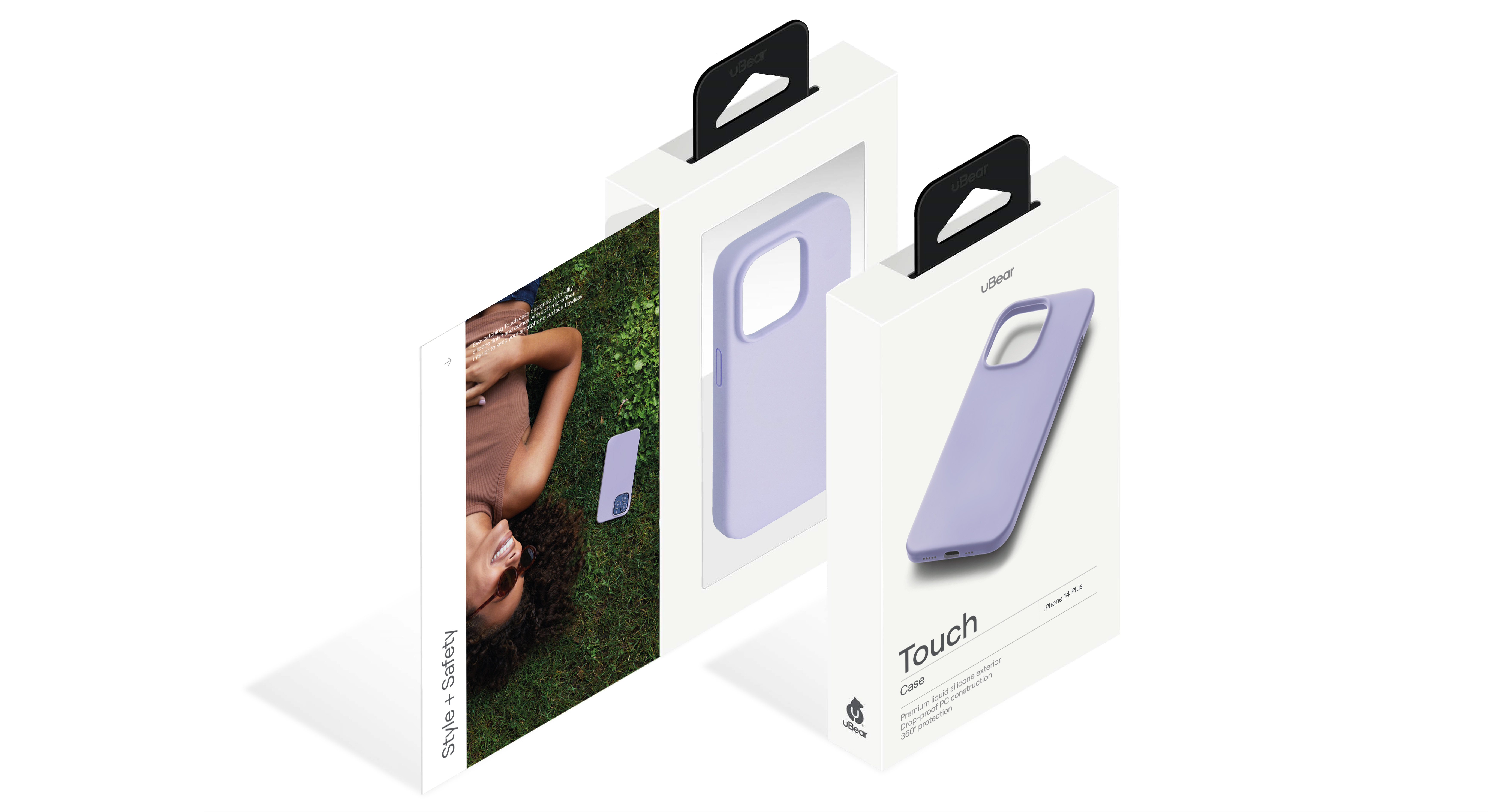 Чехол защитный uBear Touch Case для  iPhone 14 Plus, силикон, софт-тач, фиолетовый