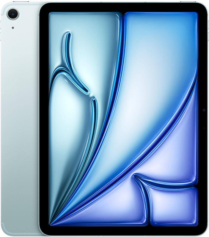 Apple iPad Air M3 (2025) 11” дюймов Wi-Fi + Cellular 1 ТБ, Голубой Apple iPad Air M3 (2025) 11” дюймов Wi-Fi + Cellular 1 ТБ, Голубой