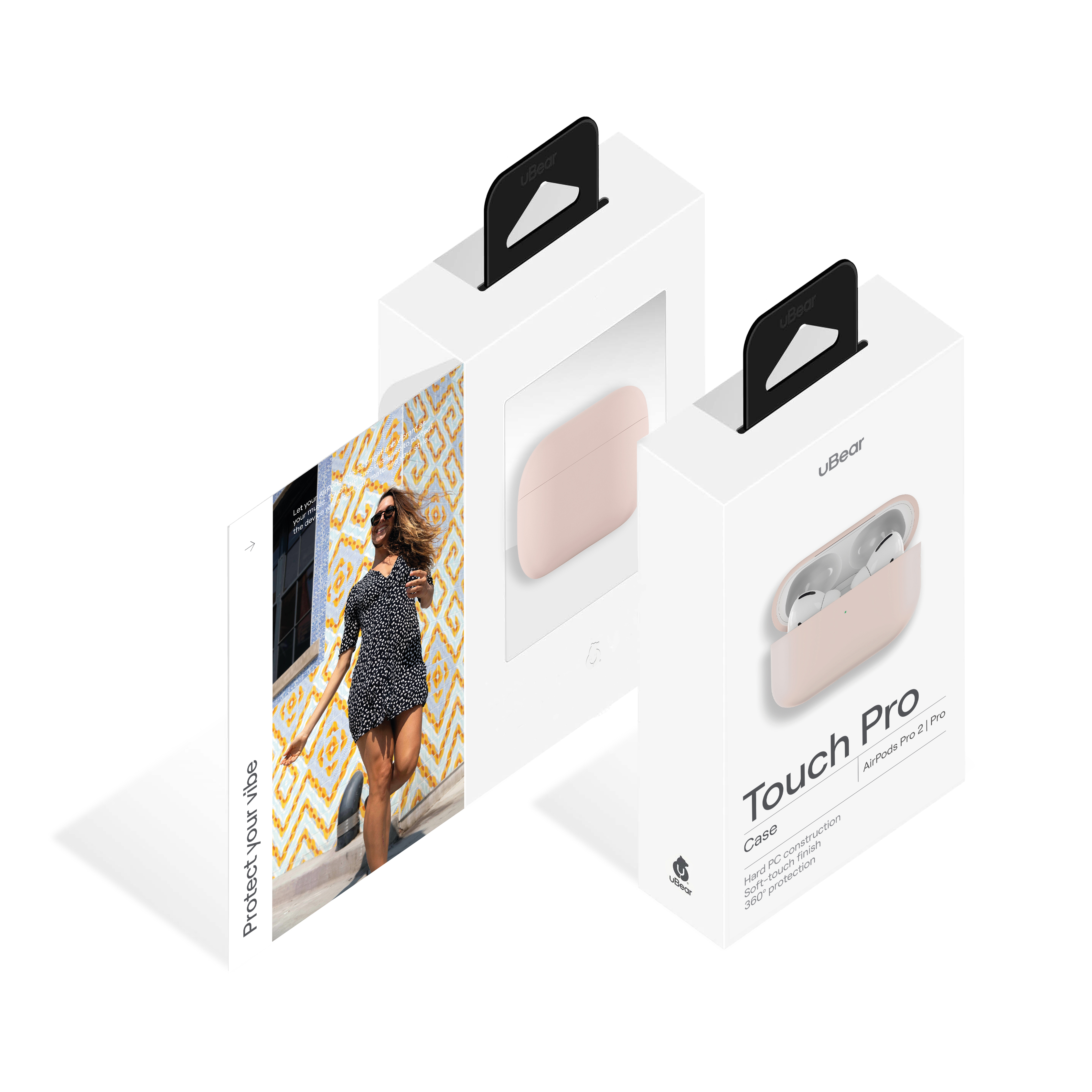 Защитный чехол uBear AirPods Pro 2 Touch Pro Silicone Case, розовый