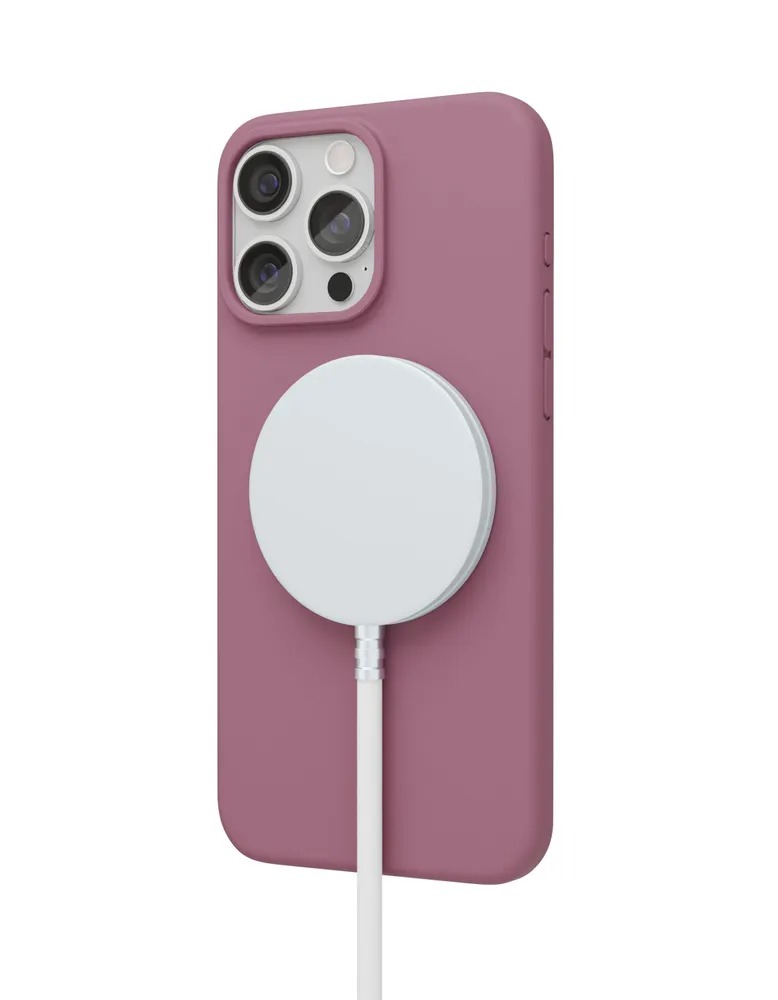 Чехол защитный VLP Aster Case с MagSafe для iPhone 15 Pro Max, пудровый