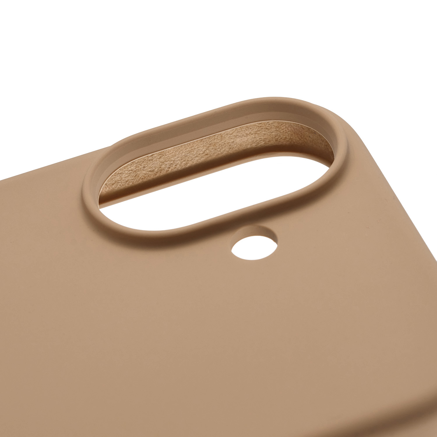 На фото изображено Чехол защитный uBear Touch Mag Case для iPhone 17 MagSafe, латте