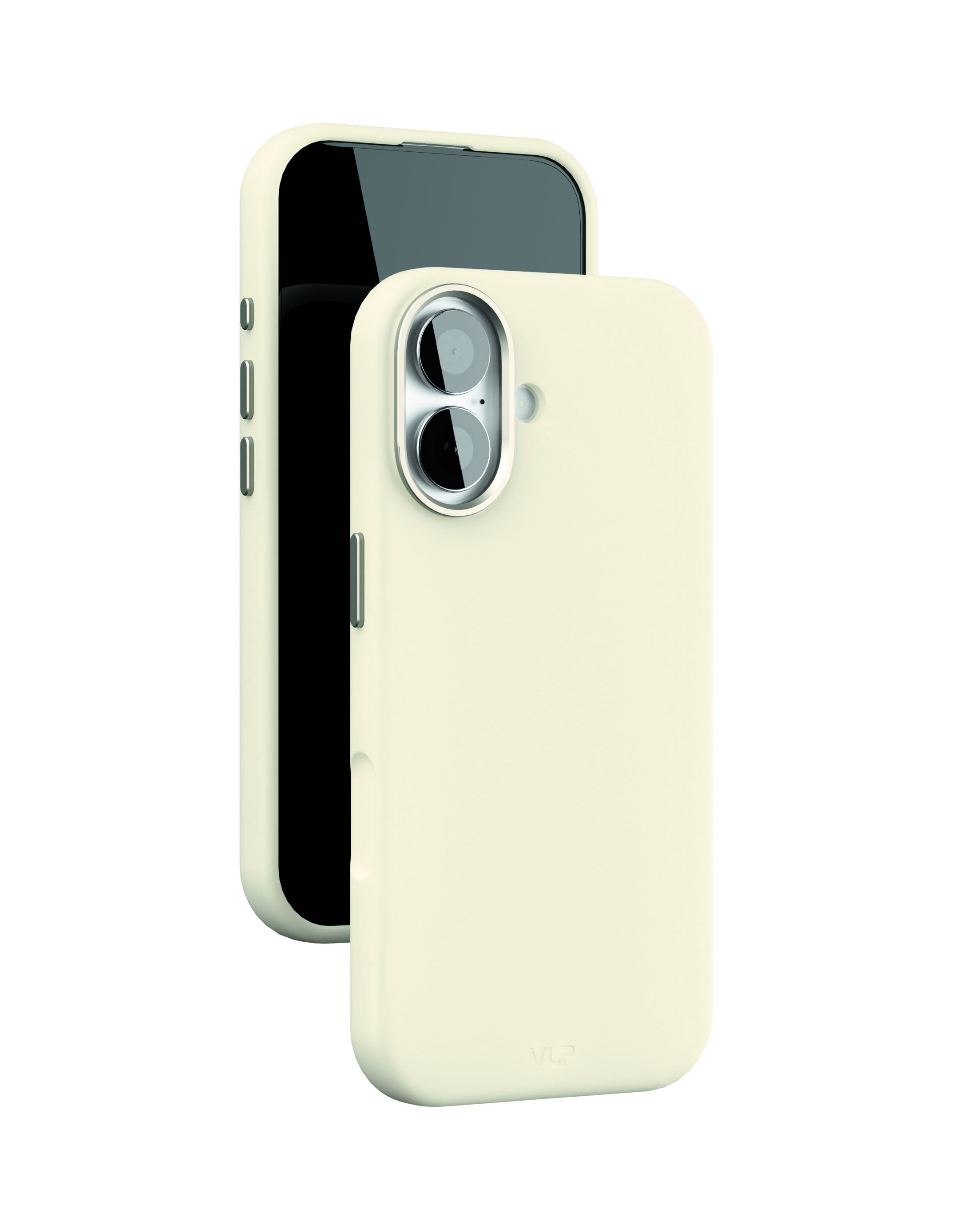 На фото изображено Чехол защитный VLP Aster Pro Case с MagSafe для iPhone 17, белый