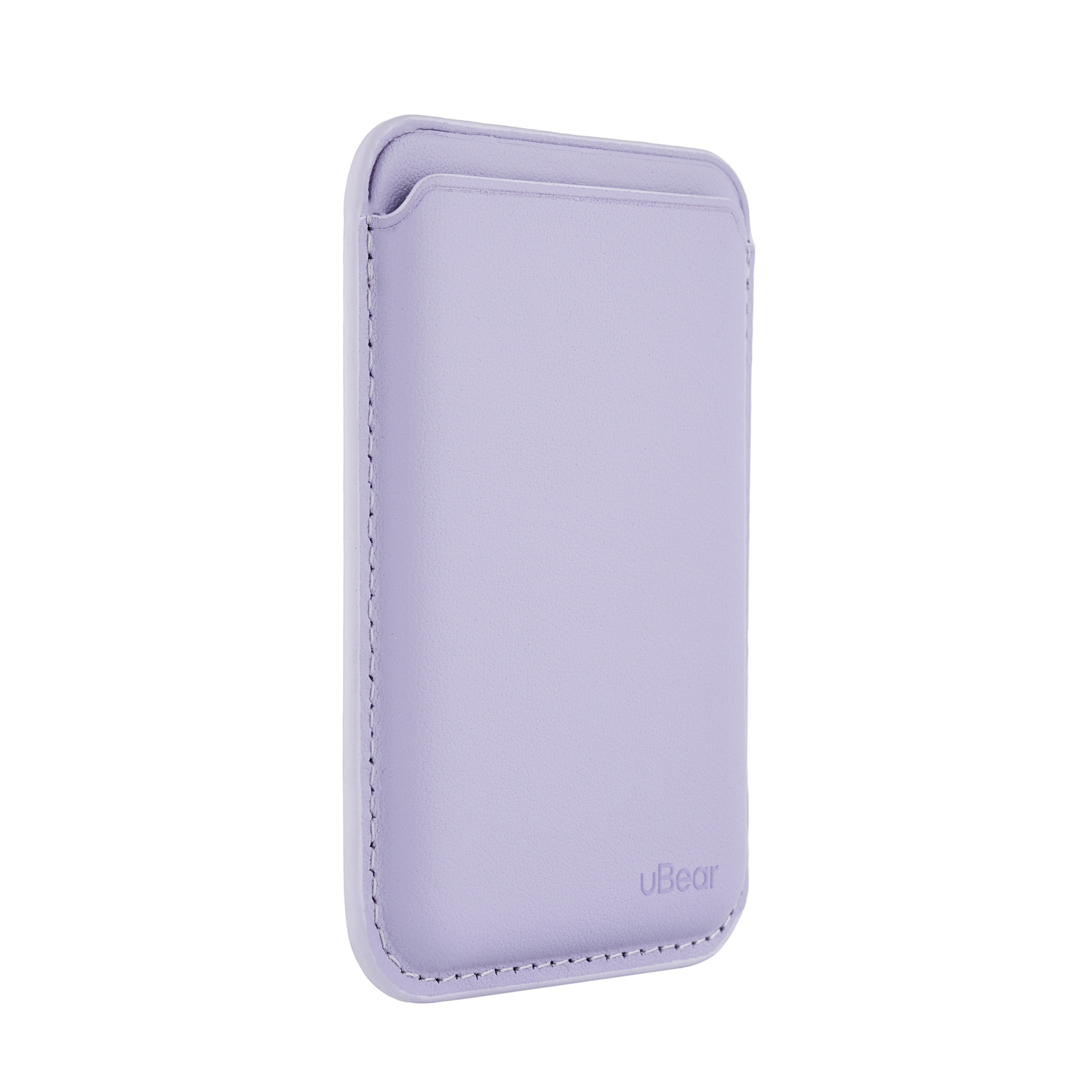 Магнитный кардхолдер uBear Leather Shell, фиолетовый