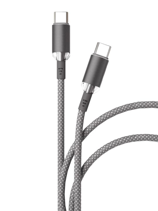 Кабель VLP Diamond Cable USB-C/USB-C, 1.2м, серый