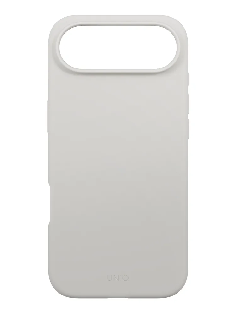 На фото изображено Чехол Uniq Lino MagSafe для iPhone Air, серый
