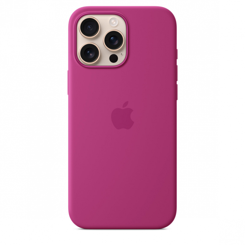 Чехол Apple для iPhone 16 Pro Max Silicone with MagSafe, фуксия Чехол Apple для iPhone 16 Pro Max Silicone with MagSafe, фуксия