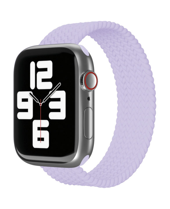 Ремешок нейлоновый плетёный VLP для Apple Watch 42/44/45, S/M, фиолетовый Ремешок нейлоновый плетёный VLP для Apple Watch 42/44/45, S/M, фиолетовый