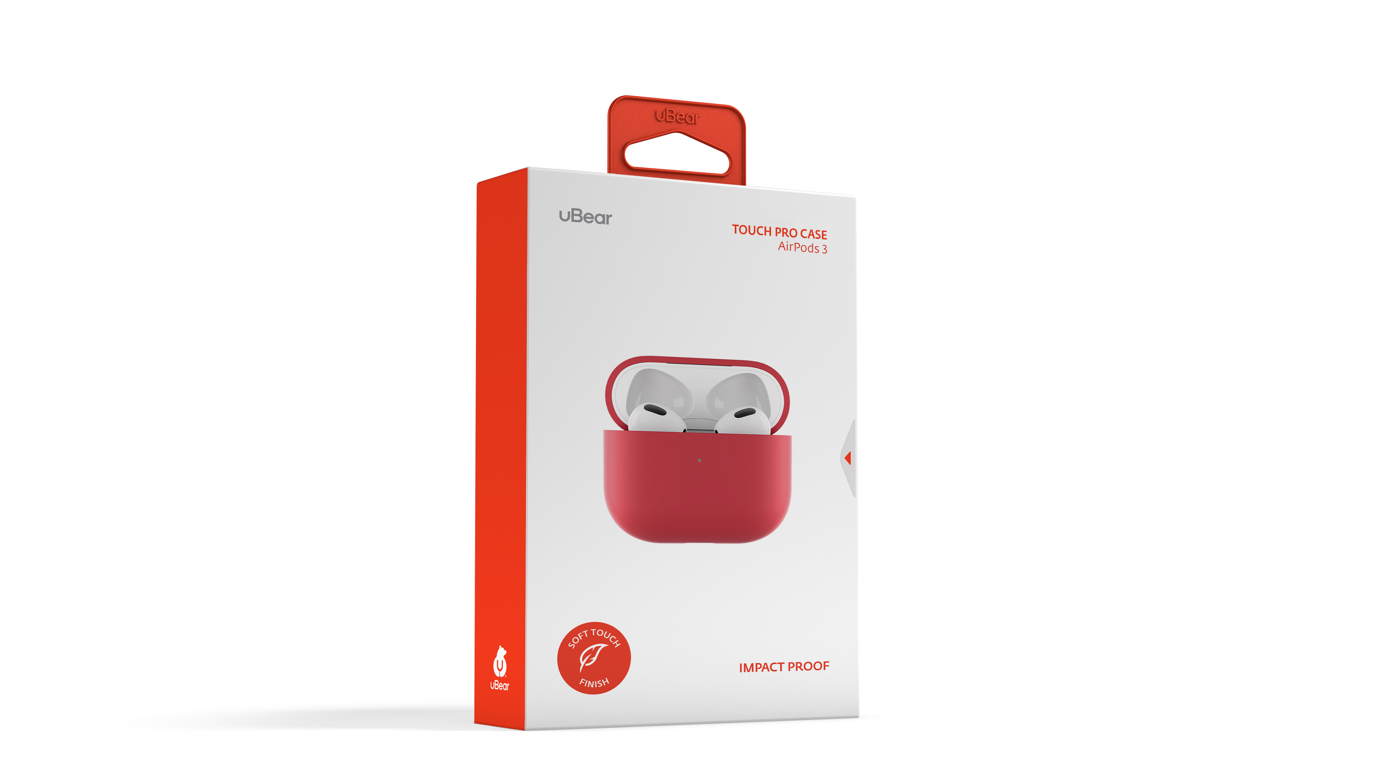 Защитный чехол Touch Pro для Airpods 3, усиленный, красный