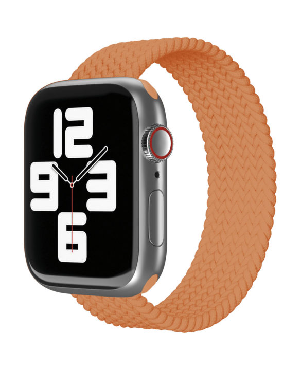 Ремешок нейлоновый плетёный VLP для Apple Watch 42/44/45, S/M, оранжевый Ремешок нейлоновый плетёный VLP для Apple Watch 42/44/45, S/M, оранжевый