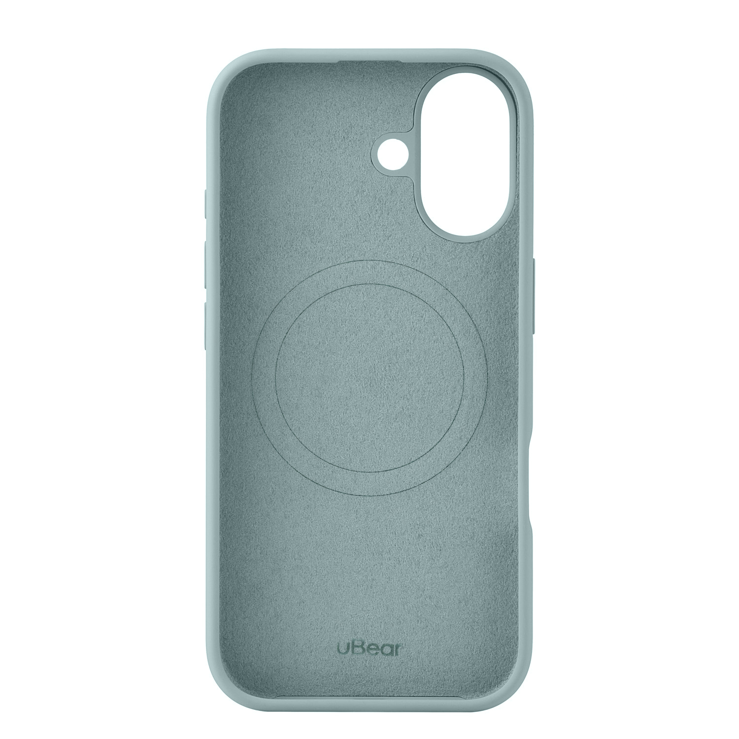 На фото изображено Чехол защитный uBear Touch Mag Case для iPhone 17 MagSafe, холодная мята