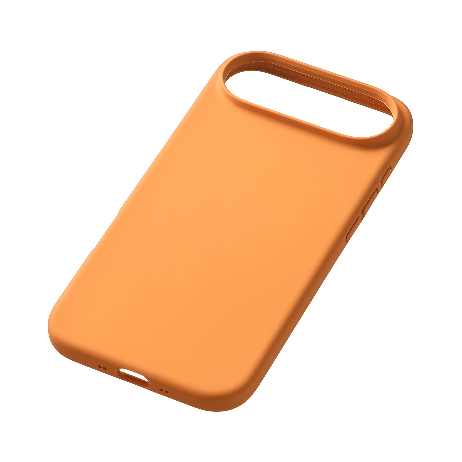 На фото изображено Чехол защитный uBear Touch Mag Case для iPhone 17 Air, MagSafe, оранжевый