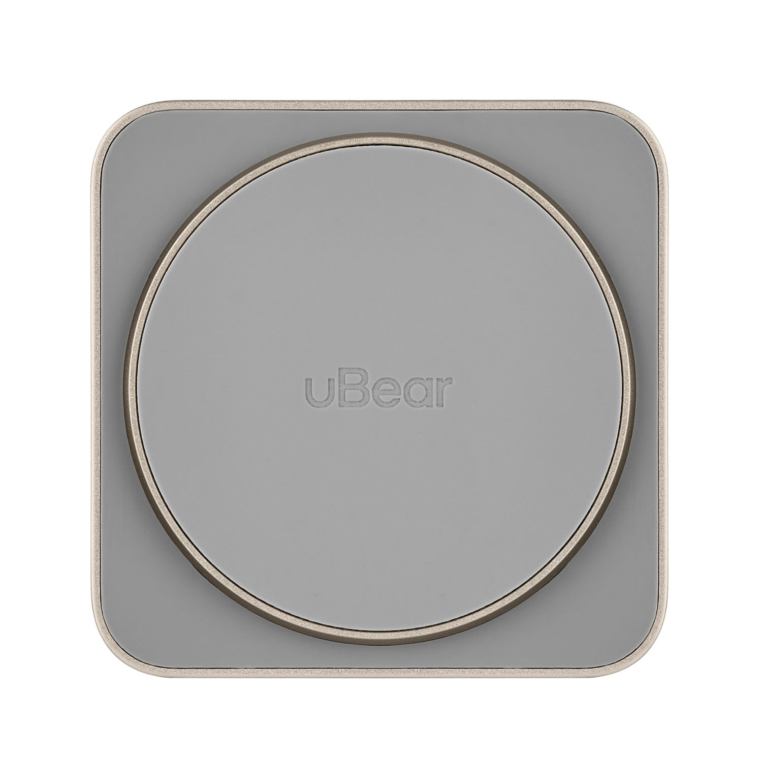 Фото Беспроводное зарядное устройство uBear Balance с поддержкой MagSafe, натуральный титан На фото изображено Беспроводное зарядное устройство uBear Balance с поддержкой MagSafe, натуральный титан
