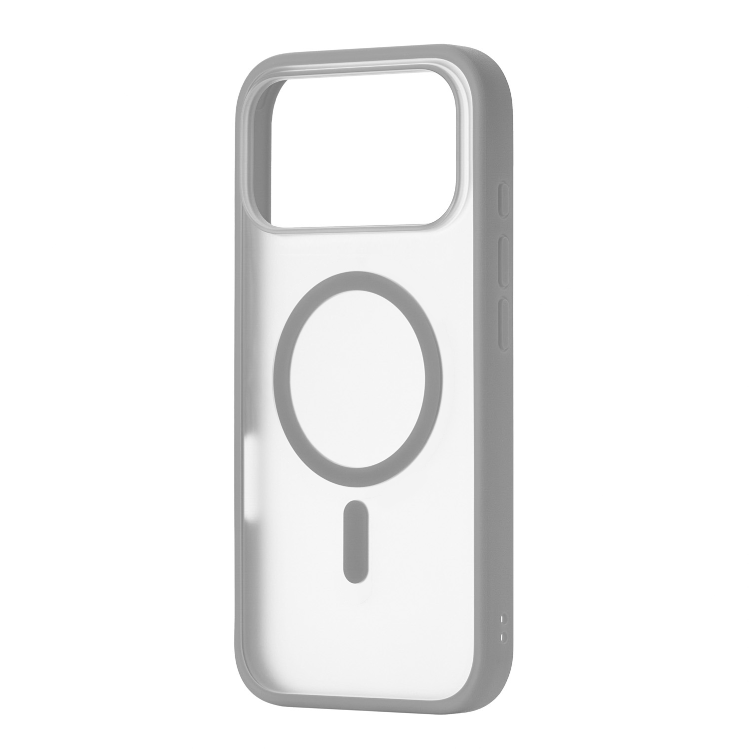 На фото изображено Чехол защитный uBear Cloud Mag Case для iPhone 17 Pro Max, MagSafe, серый 