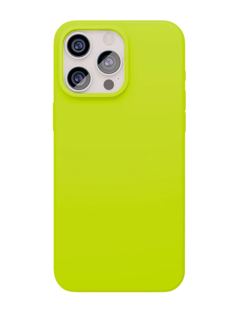 Чехол защитный VLP Aster Case с MagSafe для iPhone 15 Pro Max, неоновый зеленый
