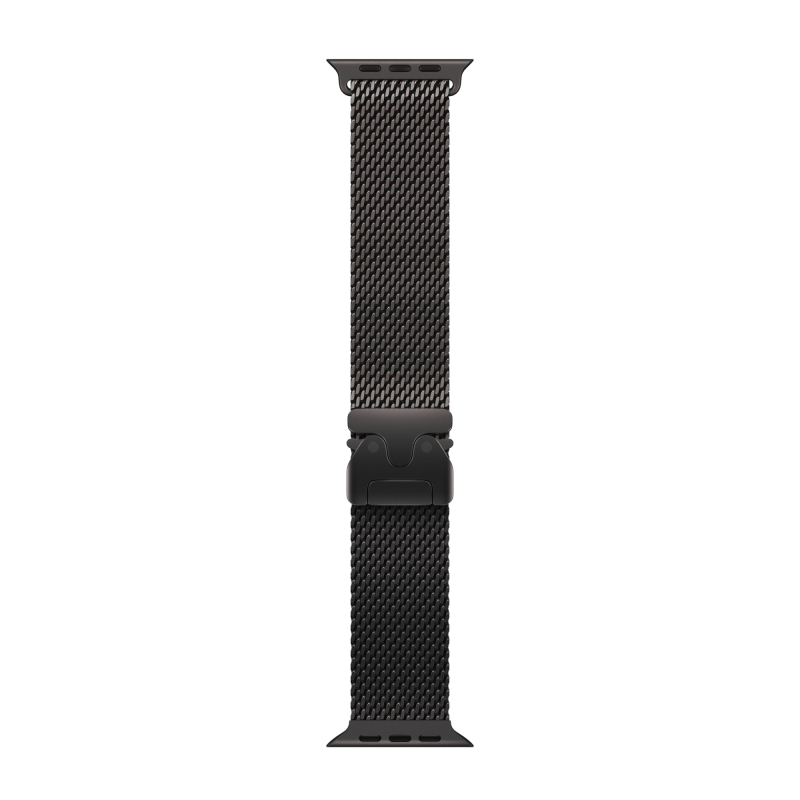 Apple Watch Ultra 2 GPS + Cellular, 49 мм, корпус из черного титана, ремешок Milanese черного цвета, размер S
