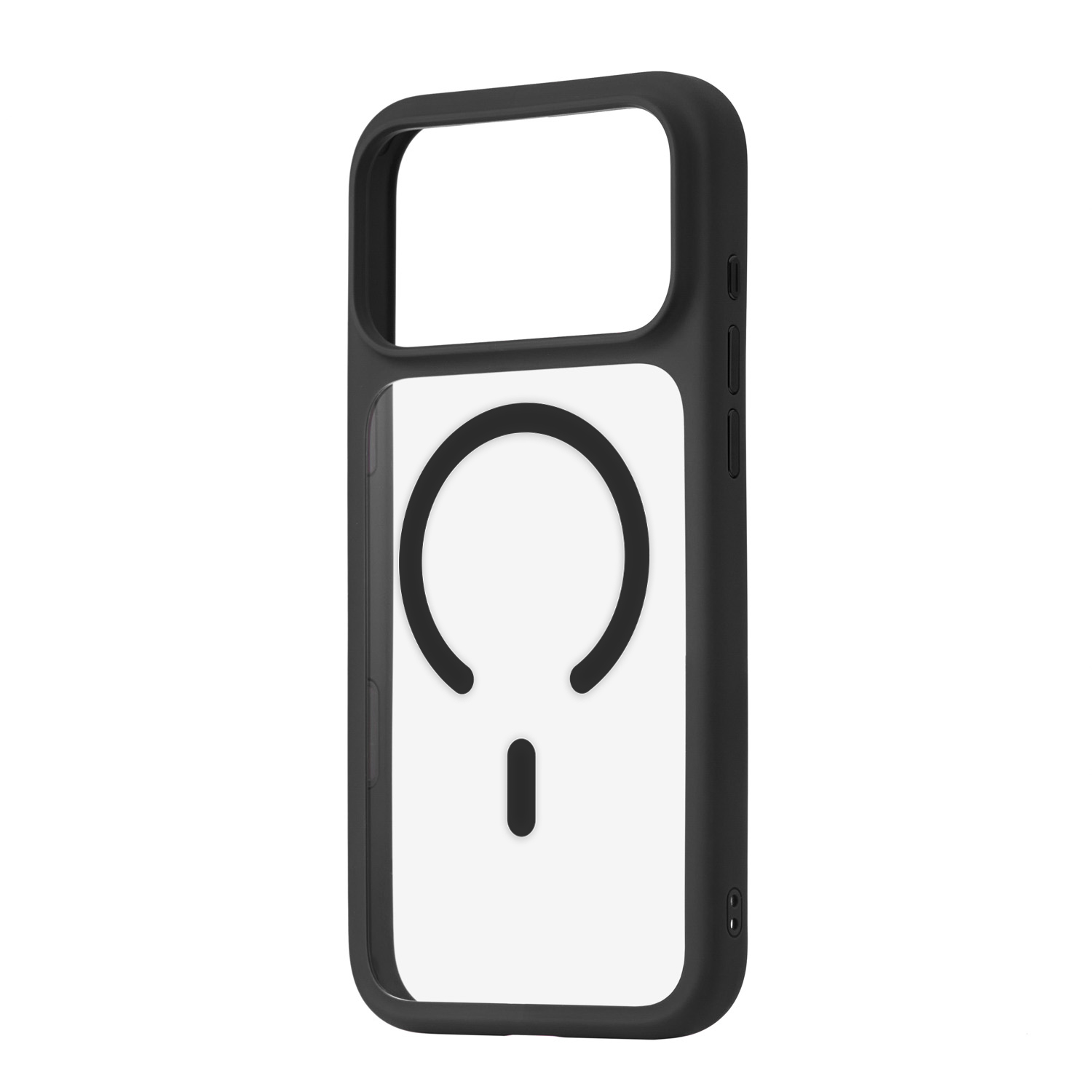 На фото изображено Чехол защитный uBear Shade Case для iPhone 17 Pro Max, MagSafe, чёрный