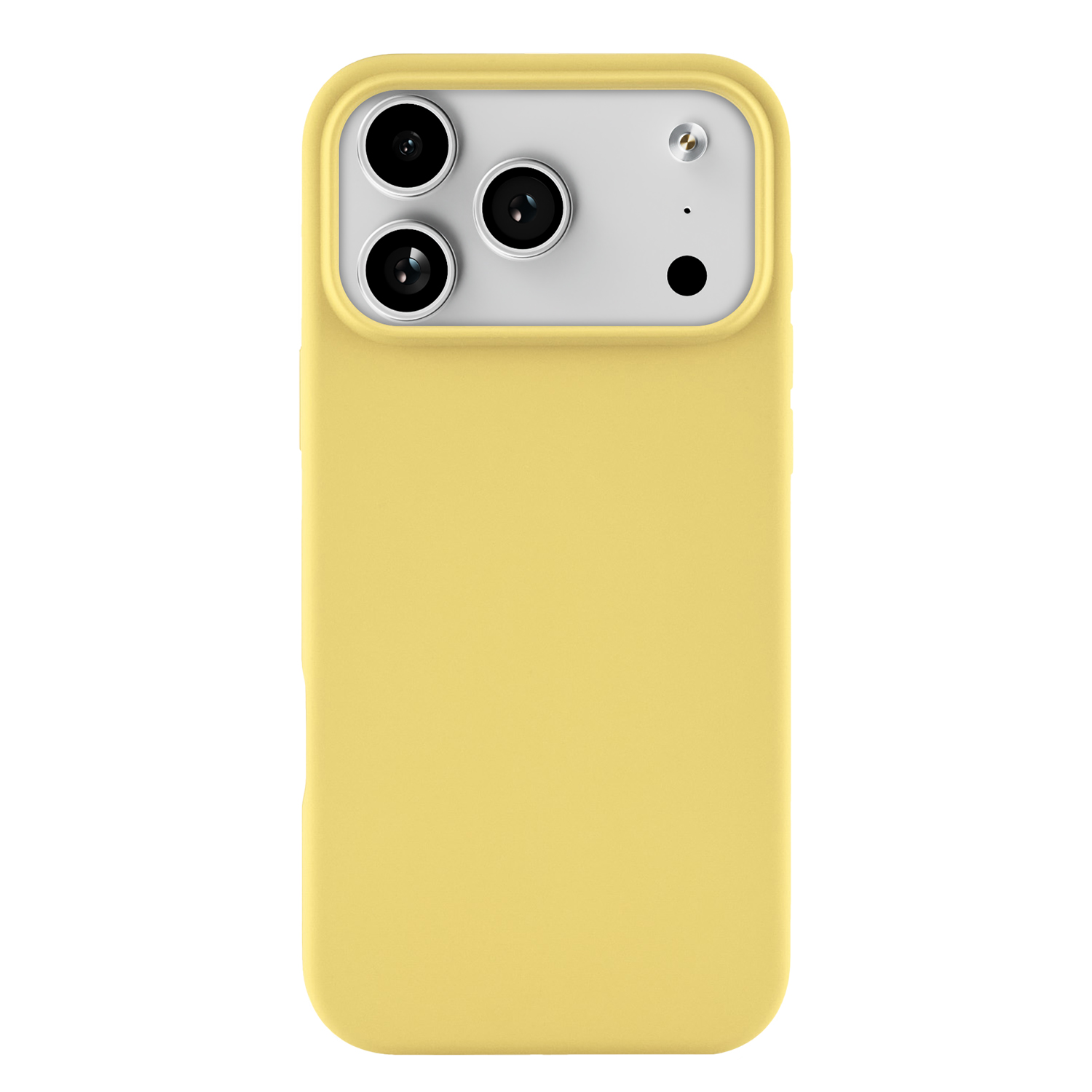 На фото изображено Чехол защитный uBear Touch Mag Case для iPhone 17 Pro Max, MagSafe, светло-жёлтый