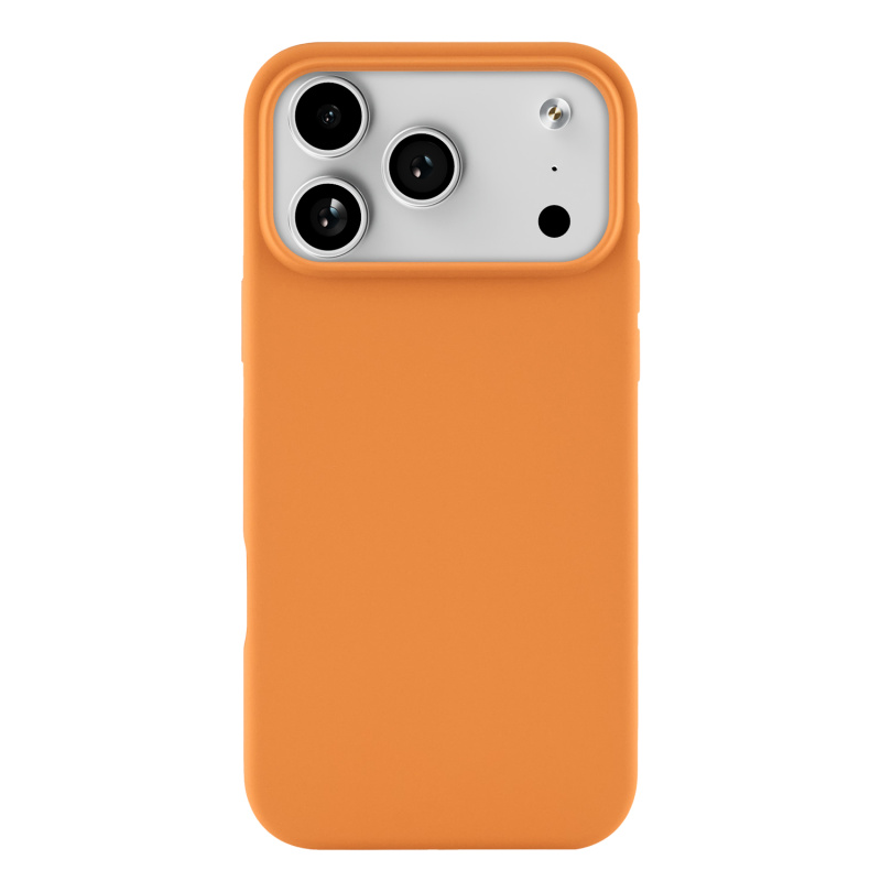 На фото изображено Чехол защитный uBear Touch Mag Case для iPhone 17 Pro Max, MagSafe, оранжевый