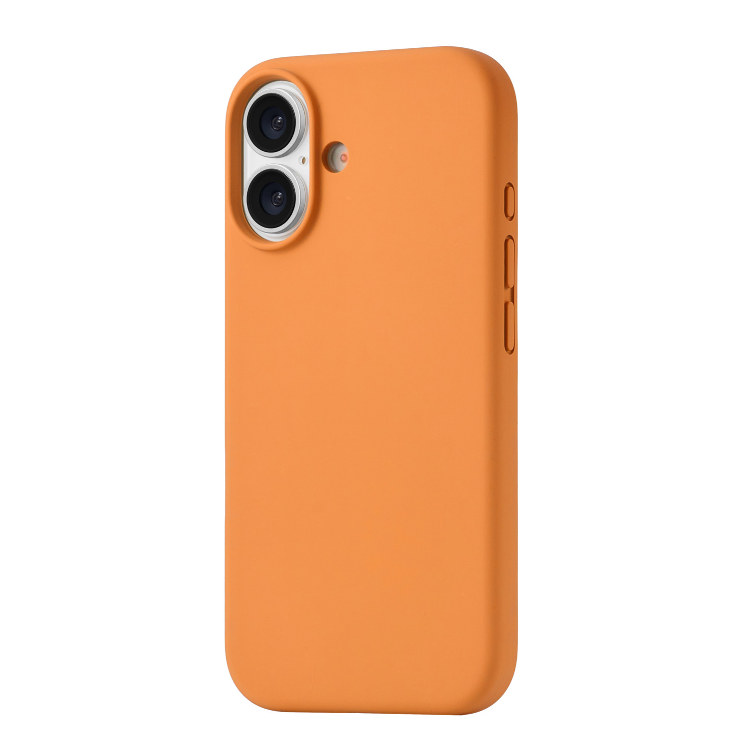 На фото изображено Чехол защитный uBear Touch Mag Case для iPhone 17 MagSafe, оранжевый