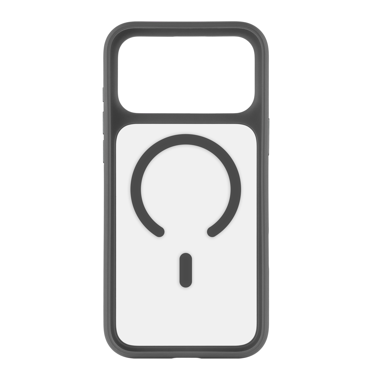 На фото изображено Чехол защитный uBear Shade Case для iPhone 17 Pro Max, MagSafe, серый 