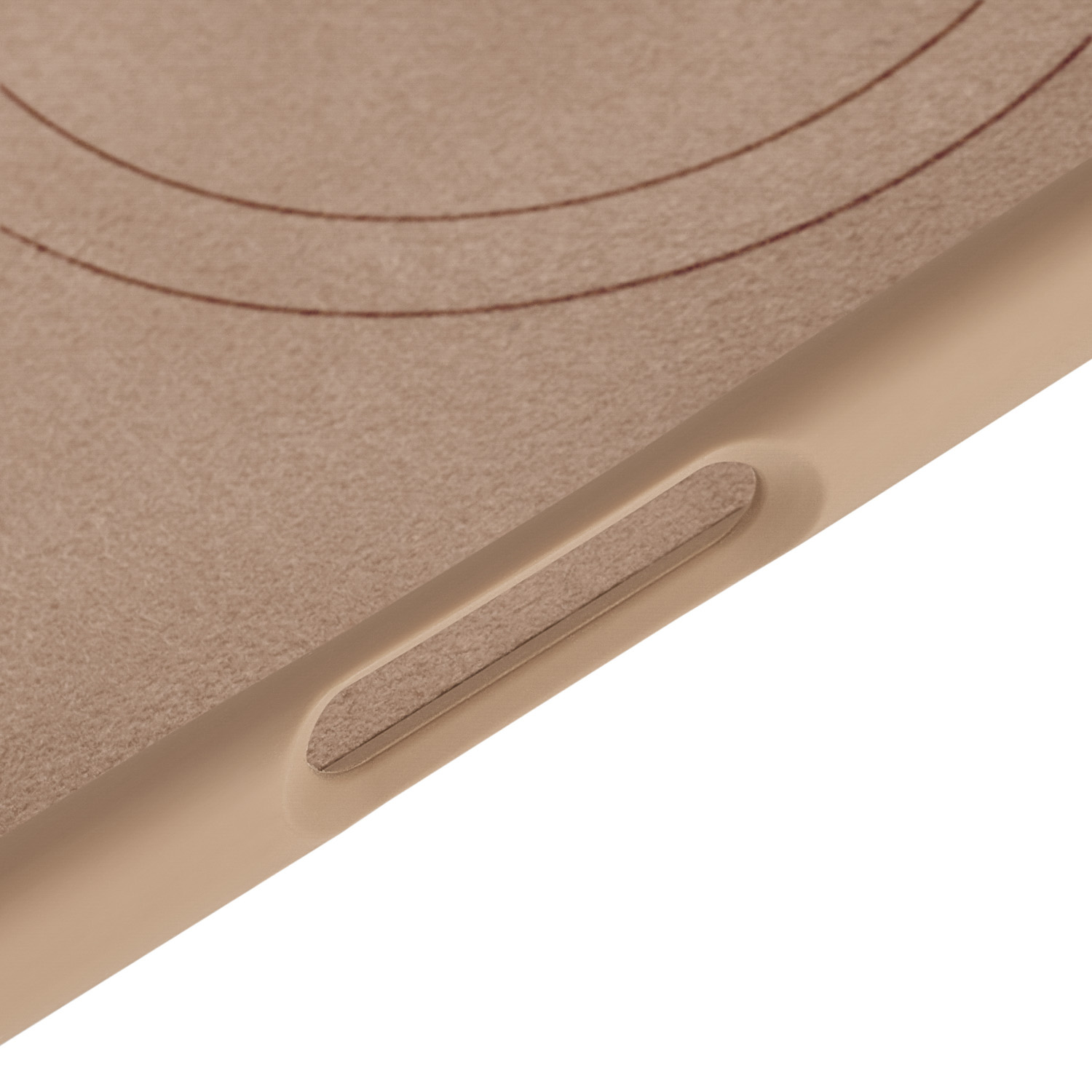 На фото изображено Чехол защитный uBear Touch Mag Case для iPhone 17 Air, MagSafe, латте