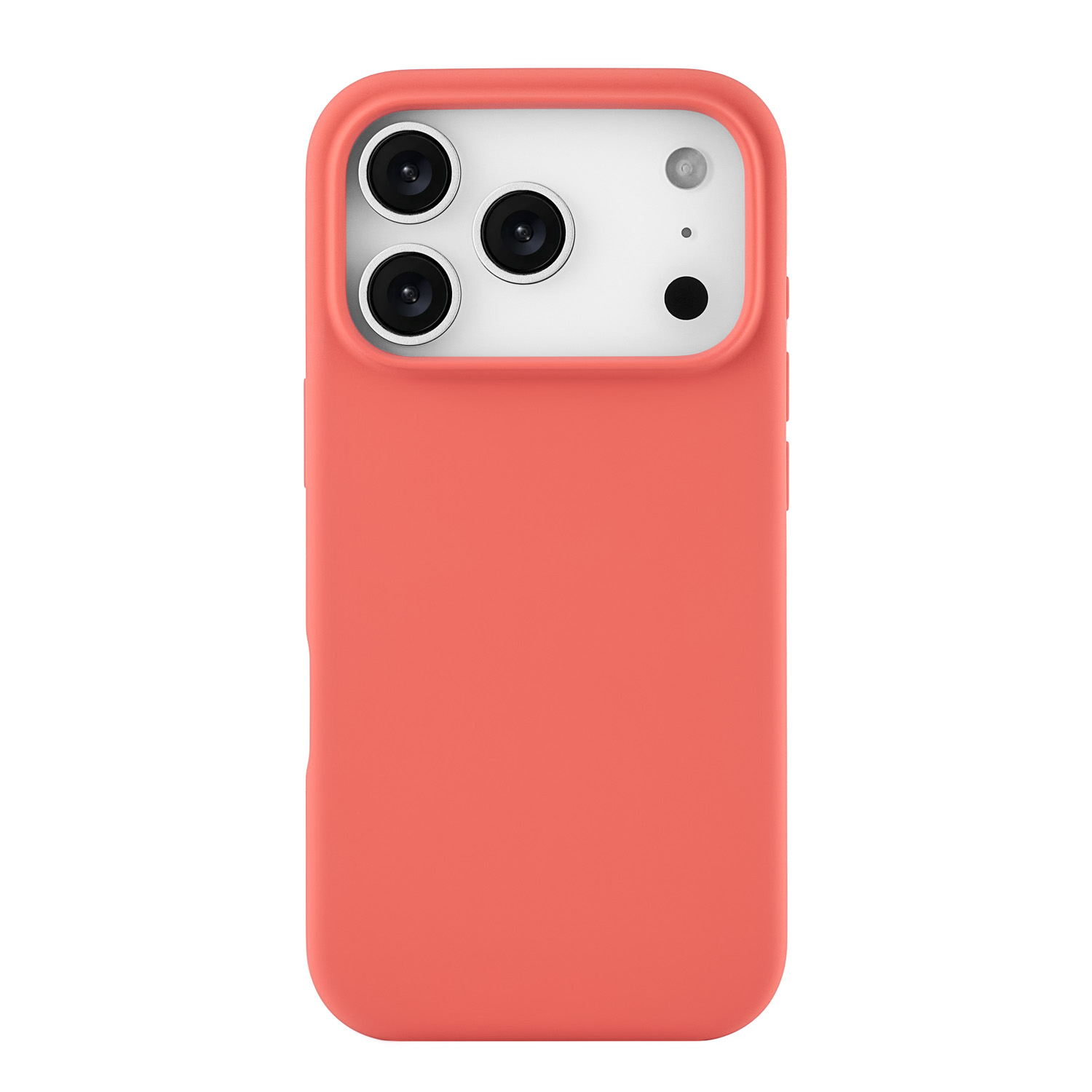На фото изображено Чехол защитный uBear Touch Mag Case для iPhone 17 Pro, MagSafe, коралловый
