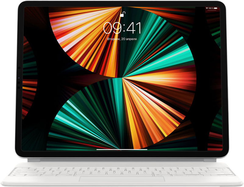 Клавиатура Apple Magic KeyBoard для iPad Air 13" (2024) и iPad Pro 12.9" (2022), белый Клавиатура Apple Magic KeyBoard для iPad Air 13" (2024) и iPad Pro 12.9" (2022), белый