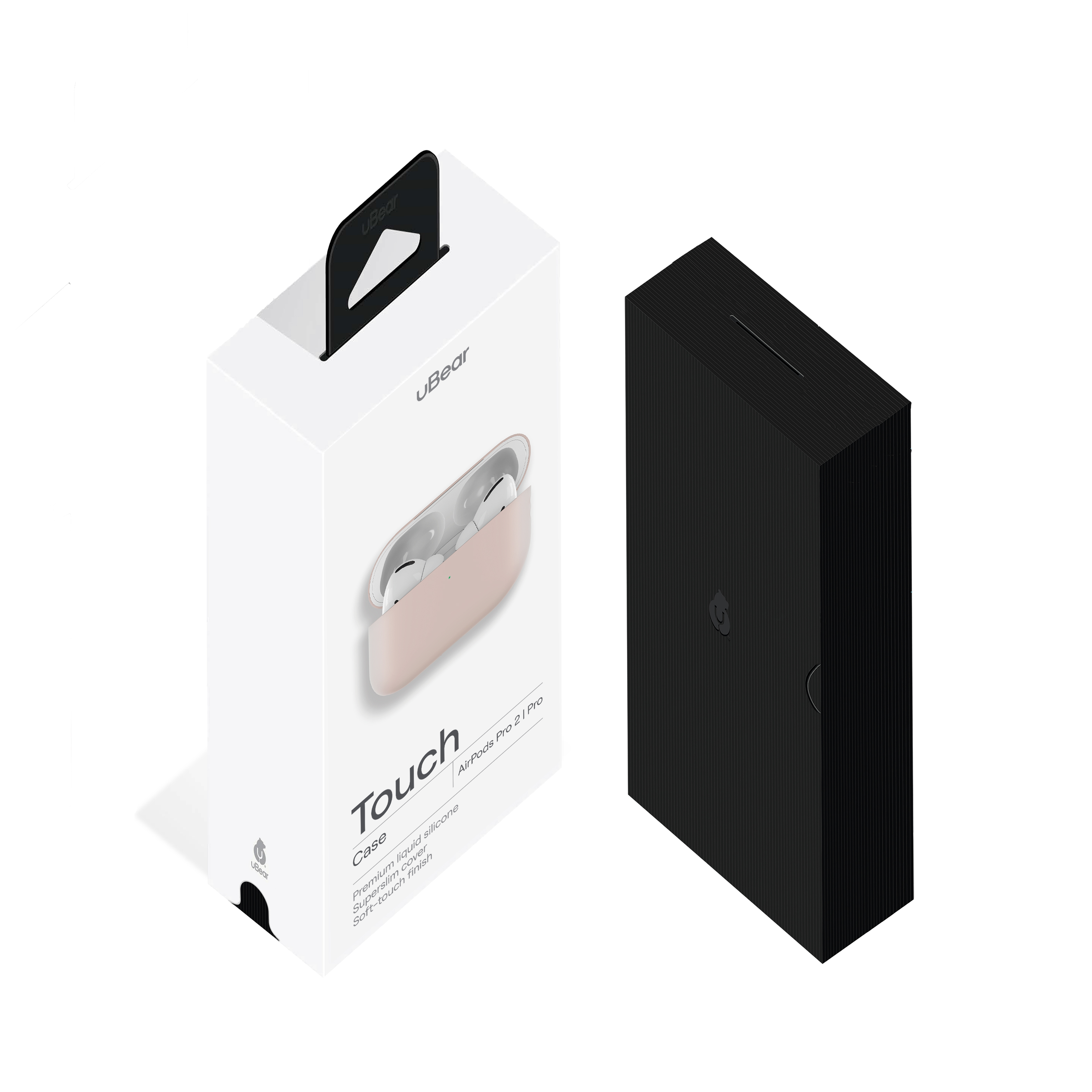 Ультратонкий силиконовый чехол uBear Touch Case for AirPods Pro, розовый