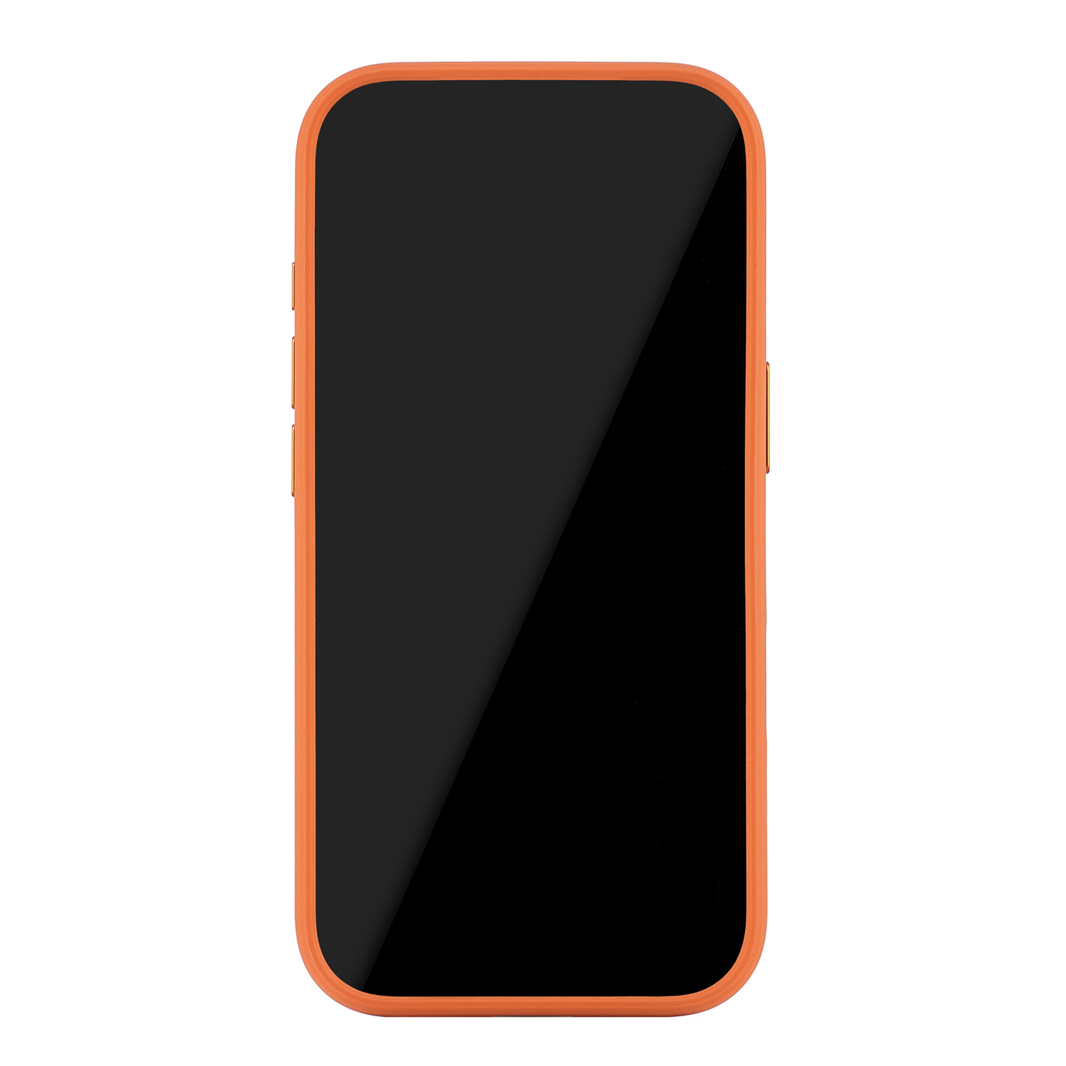 На фото изображено Чехол защитный uBear Shade Case для iPhone 17 Pro, MagSafe, оранжевый