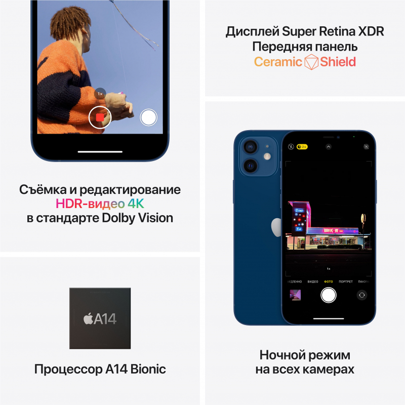 Apple iPhone 12, 128 ГБ, Черный