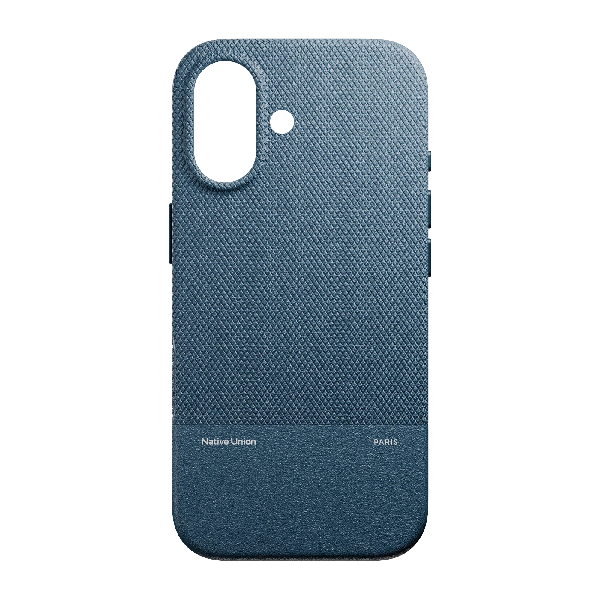 Фото Чехол Native Union Paris (Re)Classic Case для iPhone 17, синий На фото изображено Чехол Native Union Paris (Re)Classic Case для iPhone 17, синий