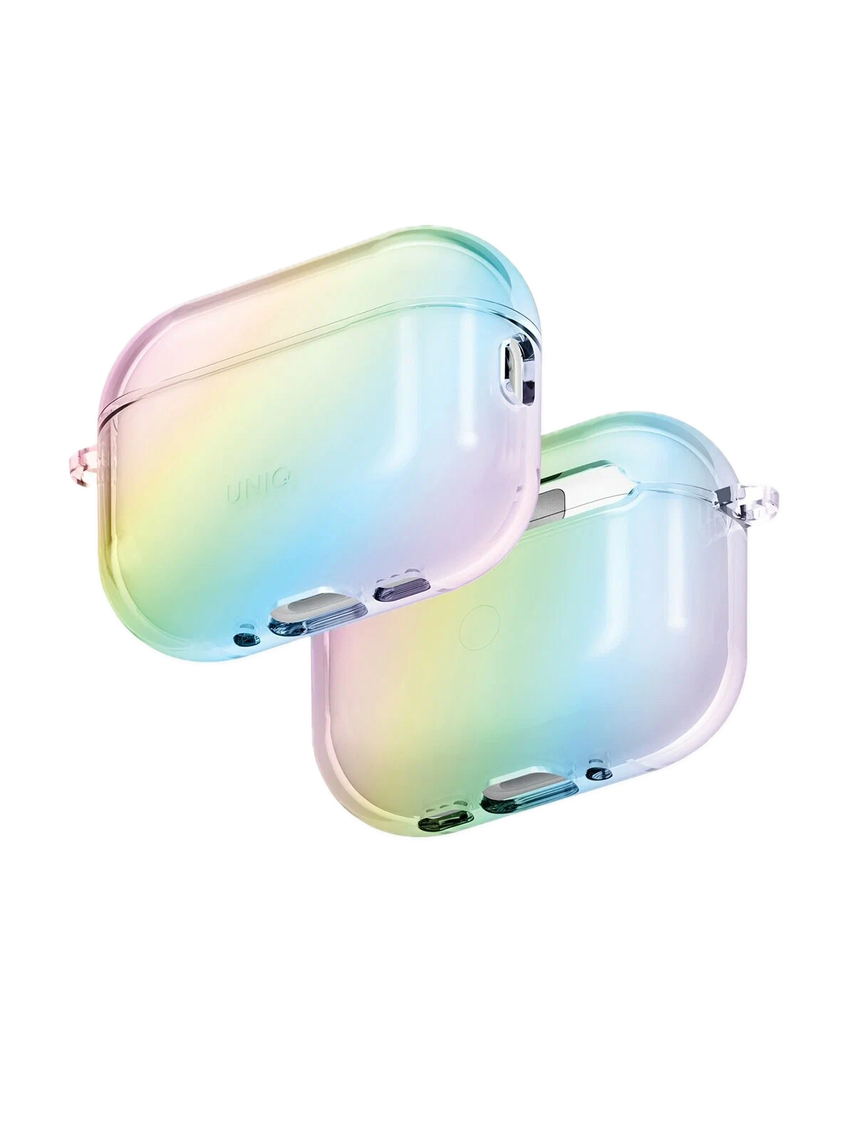 На фото изображено Чехол Uniq Iridescia для AirPods Pro 3, Holo Quartz