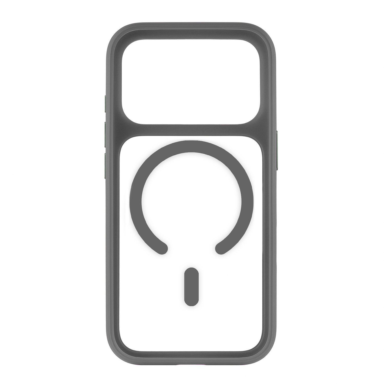 На фото изображено Чехол защитный uBear Shade Case для iPhone 17 Pro, MagSafe, серый 