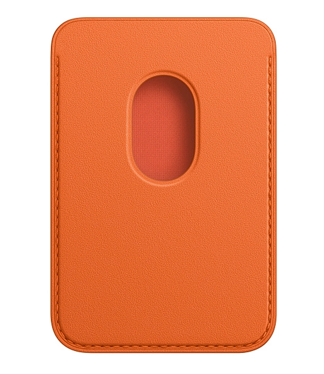 Картхолдер Apple Leather Wallet с локатором, оранжевый